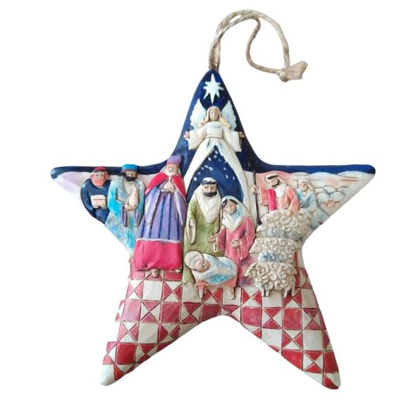 Jim Shore Christmas Nativity Star Ornament - Picture 10 of 11